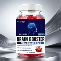 Gummies Cérébrales Naturelles OEM/ODM pour la Concentration et l'Apprentissage, Supplément Nootropique à Base de Plantes, Performance Mentale pour Étudiants et Personnes Âgées