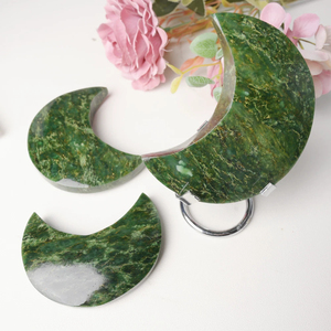 คริสตัลโฮลาขายส่ง คุณภาพสูง ขัดเงา สไตล์โบฮีเมียน มรกต คริสตัลบำบัดรูปพระจันทร์ ของที่ระลึกแฟชั่นทันสมัย ของขวัญดิจิทัล - Product Image 6