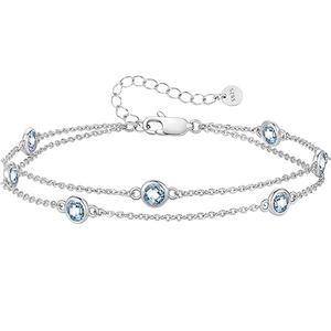 سوار فضة استرليني عيار 925 قابل للتخصيص بالجملة، أنيق وراقٍ، قطعة أزياء نسائية متعددة الاستخدامات للارتداء اليومي - Product Image 1