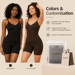 <span class=keywords><strong>Body</strong></span> <span class=keywords><strong>modellante</strong></span> senza cuciture da donna con spalline regolabili, supporto per il busto, controllo della pancia, pantaloncini modellanti per uso quotidiano - Product Image 5