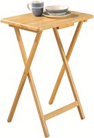 Meuble de bureau en bambou, 5 pièces, plateau TV pliable en bois, avec support de rangement, nouveau,