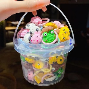 Lot de 50 élastiques à cheveux pour enfants, motifs de dessins animés, accessoires pour cheveux d'enfants - Product Image 6