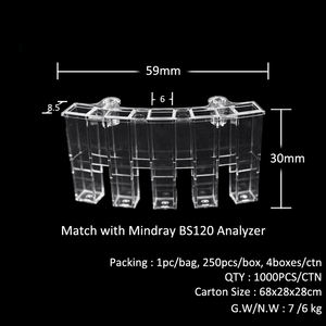 Laboratorium test gebruik wegwerp BS120 Cuvette 5 gaten - Product Image 2