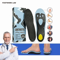 Semelles orthopédiques de soutien de la voûte plantaire pour chaussures de sport, amorti écologique, légères, FOOTWORK LAB YD-013, matériau PU, fournisseur OEM