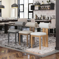 Chaises de salle à manger en bois massif, style rétro moderne, design nordique minimaliste, chaises décontractées pour hôtel et restaurant