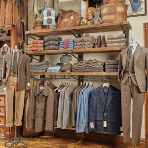 Perchero de Ropa Plegable Portátil de Madera Moderno Personalizado de Fábrica para Tiendas Minoristas, Diseño de Interiores de <span class=keywords><strong>Boutique</strong></span> de Moda Masculina - Product Image 6