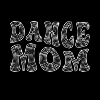 Motif thermocollant Bling Rhinestone DANCE MOM pour T-shirt