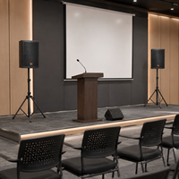 Haut-parleurs professionnels passifs 8 ohms pour système audio, montage mural intérieur pour salles de conférence et utilisation sur scène