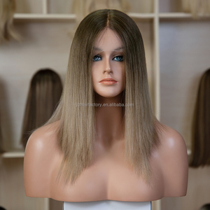 Luxury & smooth Self-production & sales Premium <b>Lace</b> Silk Top Long European Russian Human Hair Kosher Jewish <b>Wigs</b> - Product Image 1