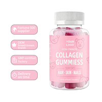 Bonbons Gommes Éclaircissants pour Adultes à Marque Blanche OEM, Vitamines Pro-Collagène, Blanchissants, Saveur Fraise, Naturels pour Ongles et Cheveux