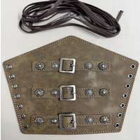 Bracelets de style médiéval rétro, accessoire de cosplay avec détails rivetés, protège-poignets d'inspiration steampunk pour hommes adultes