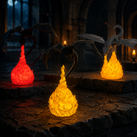 Lampe Dragon Souffleur de Feu Imprimée en 3D, Éclairage d'Ambiance pour la Maison, Cadeaux de Fête, Veilleuse LED Dragon