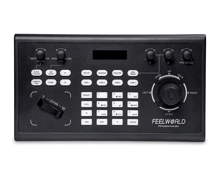 FEELWORLD – contrôleur de caméra PTZ pris en charge par PoE avec Joystick et clavier, knc10