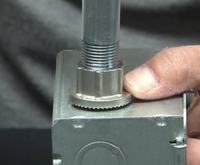 Raccord de conduit étanche rigide en zinc moulé sous pression de 3/4'' avec isolation filetée pour extérieur, raccord de conduit étanche à la pluie pour EMT
