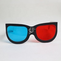 Lunettes 3D universelles en papier anaglyphe, lunettes 3D en papier, vision anaglyphe rouge-cyan-rouge-bleu, lunettes 3D pour films