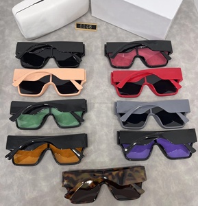 แว่นกันแดดแฟชั่น6146สำหรับผู้ชายแว่นกันแดดพลาสติกย้อนยุคทรงสี่เหลี่ยมดีไซน์หรูหรา - Product Image 2