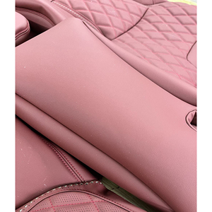 Funda de Asiento de Coche de Cuero Nappa Rojo Personalizada para <span class=keywords><strong>BMW</strong></span> Serie 7 - Product Image 4