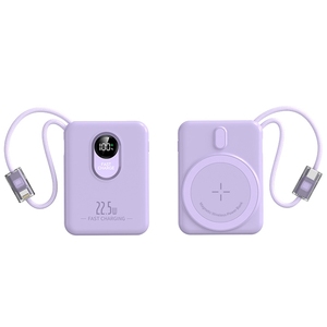 <span class=keywords><strong>Chargeur</strong></span> portable pour batterie Li-polymère de type C, 10000 mAh, banque d'alimentation <span class=keywords><strong>sans</strong></span> <span class=keywords><strong>fil</strong></span> magnétique avec câble USB-C intégré pour <span class=keywords><strong>iPhone</strong></span> 16 - Product Image 3
