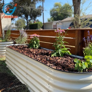 Prix d'usine, jardinières surélevées en métal ovales pour l'extérieur, pour la culture de légumes, de fleurs, d'herbes aromatiques, de pépinières - Product Image 6
