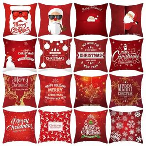 Funda de Almohada Navideña con Diseño de Papá Noel y Muñeco de Nieve, Decoración Festiva para el Hogar, Hotel, Fiesta de Navidad, Año Nuevo, Sofá, Guangdong - Product Image 4