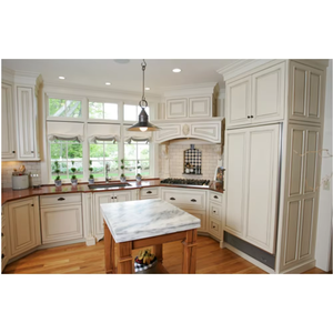 Nouvel arrivage Australie Canada garde-manger en érable chêne blanc pour salon cuisine en bois massif peinture îlot meubles de qualité éclairage d'armoire - Product Image 5