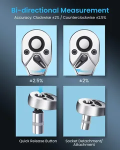 Clé dynamométrique numérique GOYOJO la plus récente, 3/8'', haute précision, multi-applications, clé réglable, outils de réparation, clé dynamométrique numérique - Product Image 5
