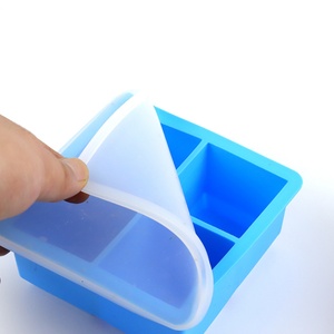 Food Grade Silicone Mold for <b>Ice</b> Cube 4 Cavities Square Shape <b>Ice</b> Making Mold Silicone <b>Ice</b> Cube Tray - Product Image 5
