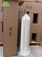 Cylindre de plongée en aluminium certifié CE 6L 7L 11.1L 12L Cylindre de plongée Bouteille de plongée Réservoir d'air