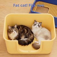 Bac à litière extra-large entièrement fermé, tapis anti-éclaboussures, toilette pour chat à parois hautes et anti-odeurs