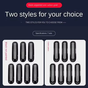 Set di 7 Accessori di Lusso in ABS per Modifica Griglia, Decorazione Esterna per <span class=keywords><strong>Wrangler</strong></span> JK 07-15 - Product Image 3