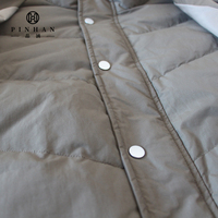 Designer de mode chaud Vintage épaissi vêtements veste pour hommes coupe-vent hommes recadrée bouffant vers le bas manteaux pardessus avec poches