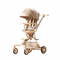 Poussette bébé pliable légère pour le parc et les voyages, siège rotatif à 360°, cadre en alliage d'aluminium, capacité de charge de 15 kg, pour les enfants de 0 à 3 ans et plus
