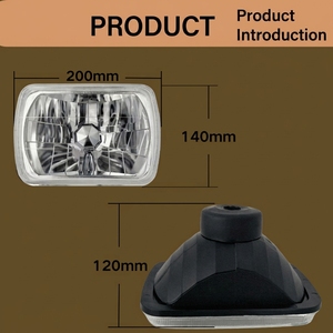 Venta al Por Mayor de Fábrica Faros Delanteros Cuadrados 6052 de 5x7 7 Pulgadas de Metal Semi Sellados Aptos para Bombillas H4/P43 - Product Image 4