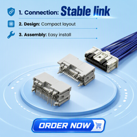 Connecteur Molex Mini50 Alternatif, Similaire au Konnra KR2021, Pigtail 34824, 4 Broches 0.5mm, Terminal Stéréo Auto, Remplacement Crimp pour CTX50