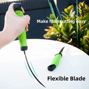 Couteau à fileter pour la pêche de 5/6/7/8/9 pouces avec étui de sécurité |   Lame en acier inoxydable, manche ergonomique |   Utilisation en plein air, pour les pêcheurs et en cuisine - Product Image 4