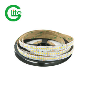 Glite-إضاءة عالية الكفاءة 2835 240 <span class=keywords><strong>LED</strong></span>/M DC24V, أبيض دافئ مع VHB شريط على الجانبين <span class=keywords><strong>led</strong></span> ضوء الشريط للمكتب - Product Image 1