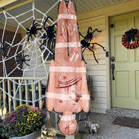 Mannequin gonflable de 60 pouces, effrayant, maison hantée, Halloween, Thanksgiving, Nouvel An, pliable, portable, décoration de jardin, poupée