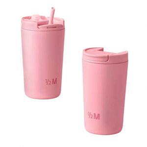 304 Stainless Steel <b>Vacuum</b> Insulated Coffee Cup with Straw & Graduations <b>Portable</b> Modern Minimalist Design for Outdoor Travel - Product Image 5
