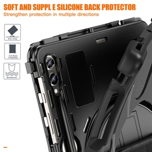 Custodia Protettiva Antiurto in Silicone per Samsung <span class=keywords><strong>Galaxy</strong></span> <span class=keywords><strong>Tab</strong></span> S9 Plus S8 Plus <span class=keywords><strong>S7</strong></span> Plus con Materiale PC - Product Image 4