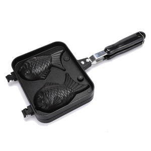 Molde para hacer sándwiches tostados S133 al por mayor, para exteriores, para hamburguesas a la parrilla, con asa, bandeja para hornear, sartén reversible - Product Image 6