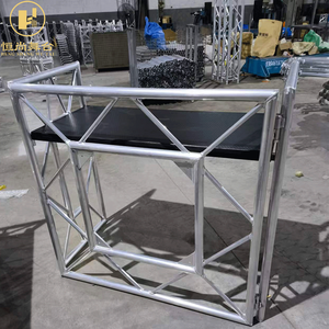 Mesa de Trabajo Portátil Plegable para <span class=keywords><strong>DJ</strong></span> con Tablero Frontal, Estructura de Aluminio - Product Image 2