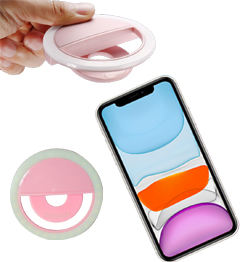 Accessoire lumineux pour téléphone portable, anneau lumineux, Flash pour Selfie, Iphone et anneau avec Clip - Product Image 5