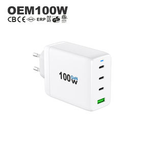 Cargador de 100w para Teléfono Móvil y Portátil, Cargador de Pared <span class=keywords><strong>USB</strong></span> C, Adaptador de Escritorio, Cargador Rápido Múltiple QC 30w PD Gan 100w Tipo C - Product Image 1