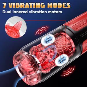 Masturbateur masculin automatique à rotation télescopique, godet <span class=keywords><strong>de</strong></span> masturbation pour hommes, simulation numérique LCD, masturbateur effet fellation, jouet sexuel pour hommes - Product Image 5