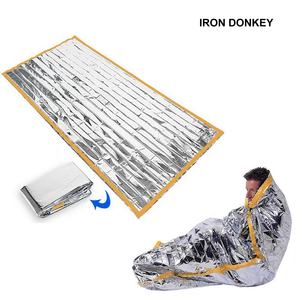 IRONDONKEY 210*90CM Saco <span class=keywords><strong>de</strong></span> dormir <span class=keywords><strong>de</strong></span> <span class=keywords><strong>supervivencia</strong></span> <span class=keywords><strong>de</strong></span> emergencia Manta <span class=keywords><strong>de</strong></span> <span class=keywords><strong>supervivencia</strong></span> al aire libre Manta <span class=keywords><strong>de</strong></span> vida <span class=keywords><strong>de</strong></span> emergencia Accesorios <span class=keywords><strong>de</strong></span> camping - Product Image 2