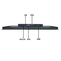 Moniteur tactile LED à écran large 17,3 pouces 1920x1080 à cadre ouvert, option capacitive économique pour les entreprises