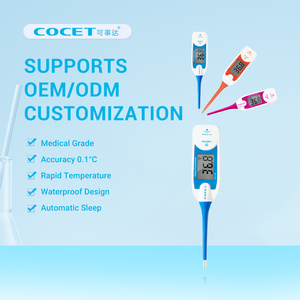 เครื่องวัดอุณหภูมิอิเล็กทรอนิกส์แบบดิจิตอล สำหรับดูแลส่วนบุคคล  หน้าจอแสดงผลสองสเกล พร้อมปุ่มแจ้งเตือนไข้ และเสียงเตือน - Product Image 3