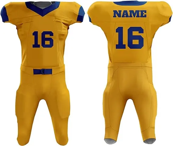 American Football Jersey team Sets Uniforms Blank Polyester american Mesh Comfortable Football Wear