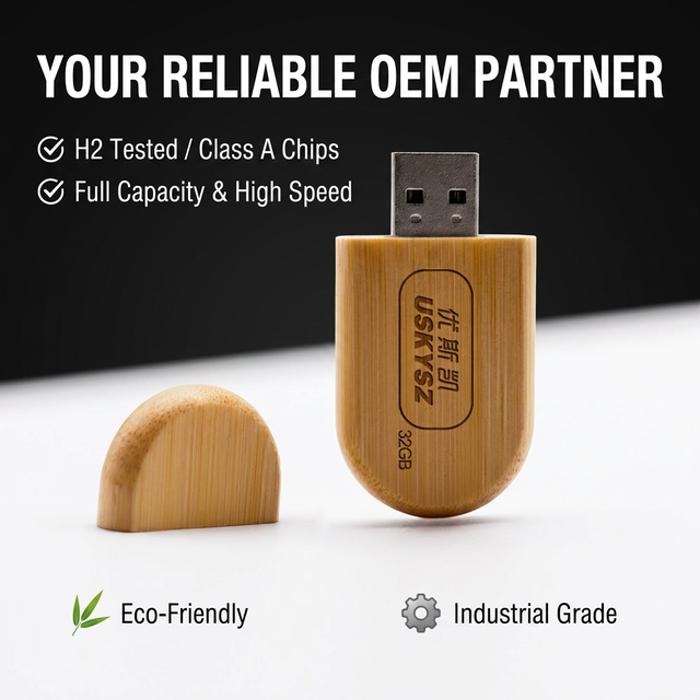USB Flash Drive Photography Studio Gift Box Packaging 4GB 8GB 16GB 32GB 64GB 128G Wooden Pendrive Custom Logo OEM Bulk Wholesale