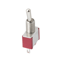 6MM 125V/6A listrik kontrol 250V/3A SPDT miniatur sakelar hidup mengunci 2 posisi 6A SPDT 3Pin sakelar pengalih